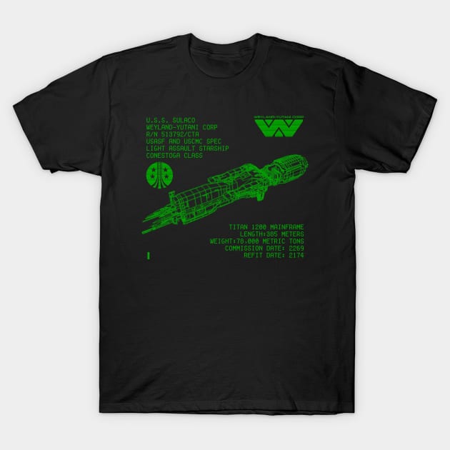 Sulaco Database T-Shirt by PopCultureShirts